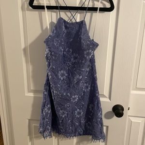 NBD size L crochet open back dress